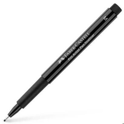 FABER CASTELL - ROTULADOR PITT ARTIST PEN M PERMANENTE NEGRO -10U- (Ref.167399)