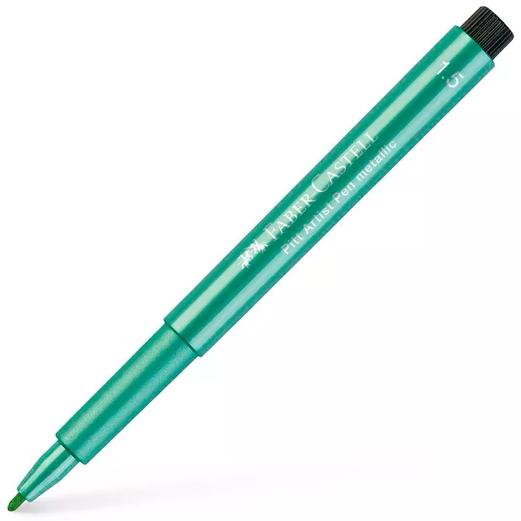 FABER CASTELL - ROTULADOR PITT ARTIST PEN METALLIC VERDE METÁLICO -10U- (Ref.167394)