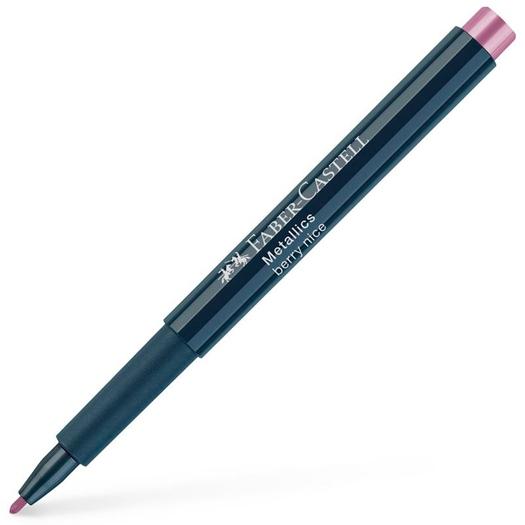 FABER CASTELL - ROTULADOR PUNTA DE FIBRA METALLICS MARKER BERRY NICE -10U- (Ref.160790)