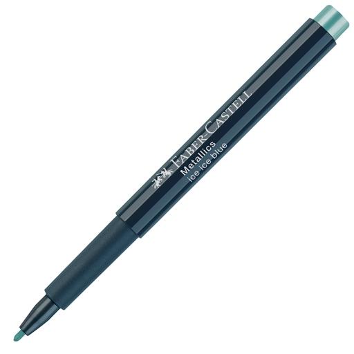 FABER CASTELL - ROTULADOR PUNTA DE FIBRA METALLICS MARKER ICE ICE BLUE -10U- (Ref.160792)
