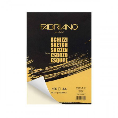 FABRIANO - BLOC ESPIRAL MICROPERFORADO PARA ESBOZO A4 90 GR 120 HOJAS (Ref.F56621297)