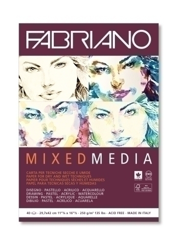 FABRIANO - BLOCK DIB. MIX MEDIA A3 40h (Ref.F19100382)
