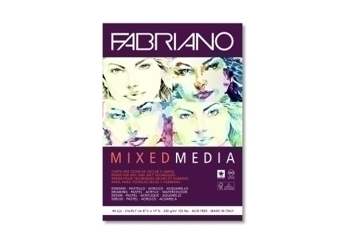 FABRIANO - BLOCK DIB. MIX MEDIA A4 40h (Ref.F19100381)