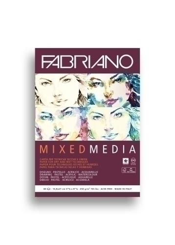 FABRIANO - BLOCK DIB. MIX MEDIA A5 40h (Ref.F19100502)