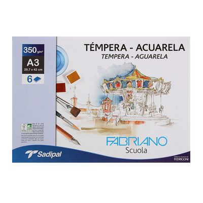FABRIANO - LAMINAS ACUARELA A3+ BOLSA DE 6 (Ref.74233261)