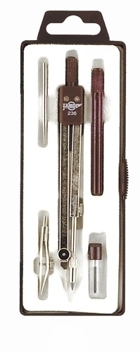 FAIBO - COMPAS ESCOLAR MINAS C/ACCESORIOS SERIE BACHILLER (Ref.236)