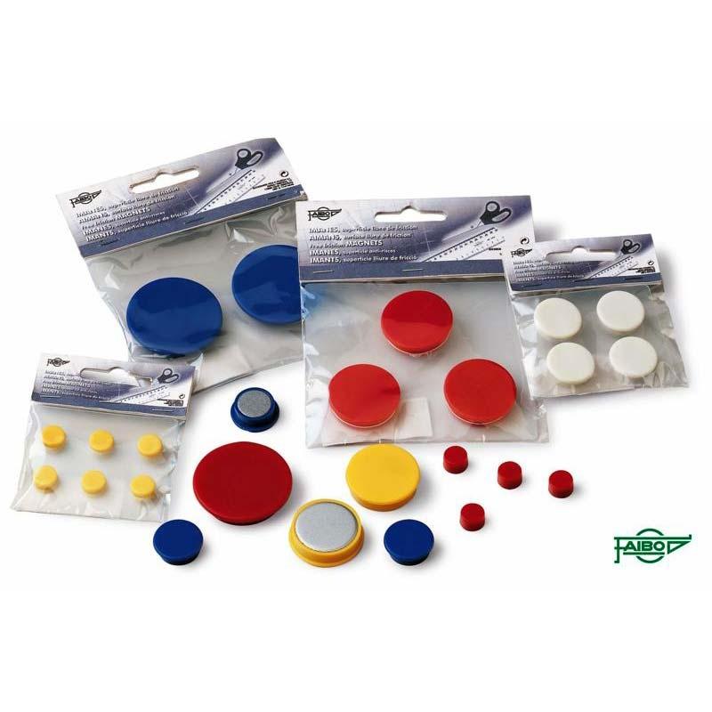 FAIBO - IMAN REDONDO PARA PIZARRA MAGNETICA 30MM VERDE DE 20 UNIDADES (Ref.56-30-04)