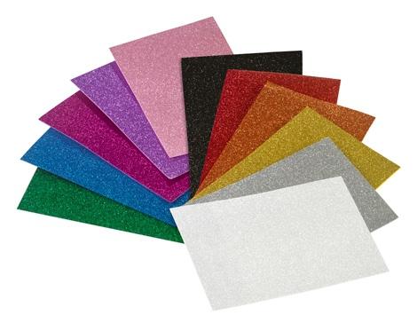 FAIBO - LÁMINAS EVA 20X30CM UNICOLOR PURPURINA AZUL OSCURO -BOLSA DE 3U- (Ref.1658-07)