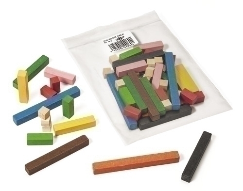 FAIBO - REGLAS REGLETAS MADERA BOLSA 63 PIEZA (Ref.44-2)