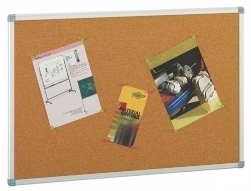 FAIBO - TABLERO CORCHO LIGERO MARCO ALUMINIO 45x60 cm (Ref.611-1)