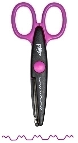 FAIBO - TIJERAS DENTADA 13 cm ROSA (Ref.764-1)