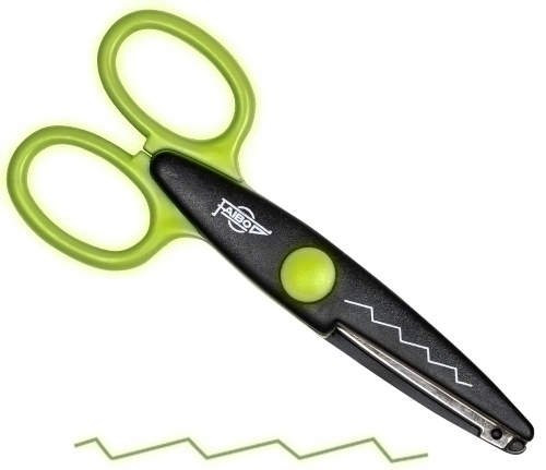 FAIBO - TIJERAS DENTADA 13 cm VERDE (Ref.764-7)