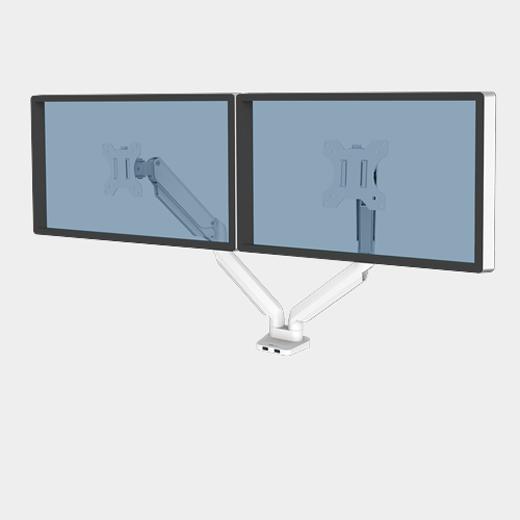 FELLOWES - BRAZO PARA MONITOR DOBLE PLATINUM SERIES TM BLANCO (Ref.8056301)