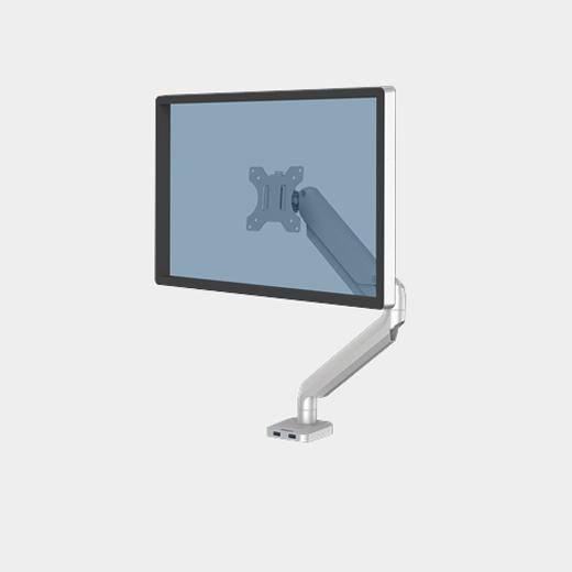 FELLOWES - BRAZO PARA MONITOR INDIVIDUAL PLATINUM SERIES TM PLATA (Ref.8056401)