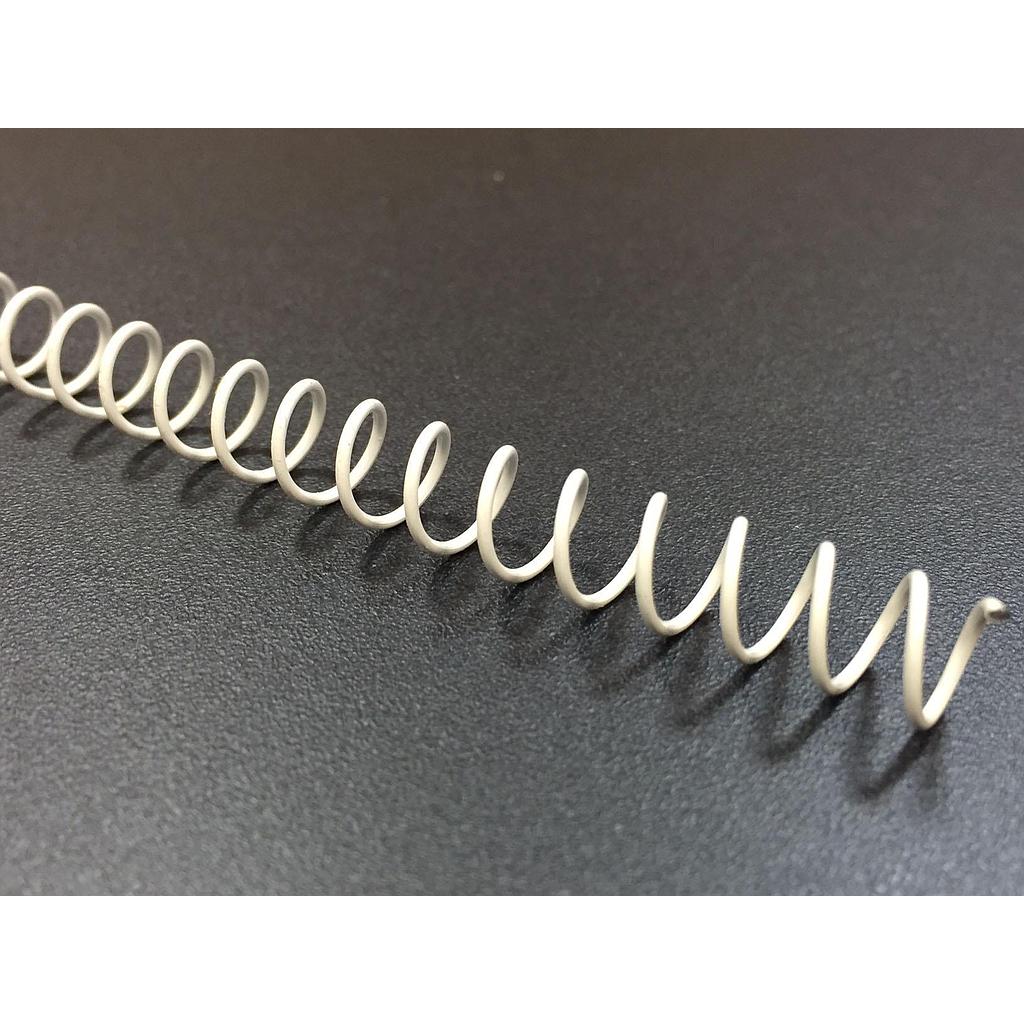 FELLOWES - PACK DE 100 ESPIRALES METÁLICAS BLANCAS 12 MM (Ref.5113101)