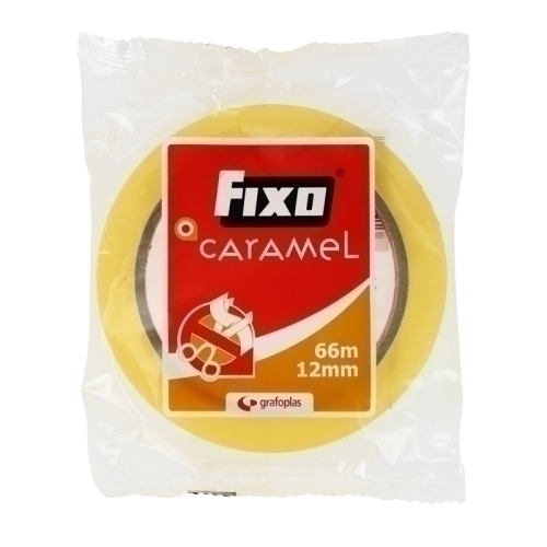 FIXO - CINTA ADHESIVA CARAMEL rollo 66x12 (Ref.75005100)