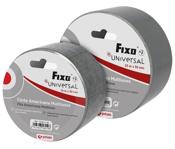 FIXO - CINTA AMERICANA ADHESIVA MULTIUSOS 25MX50MM PACK -6U- (Ref.75601200)