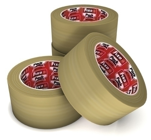 FIXO - CINTA de EMBALAJE PACK PP HOTMELT rollo 66x48 TRANSPARENTE (Ref.48066200)