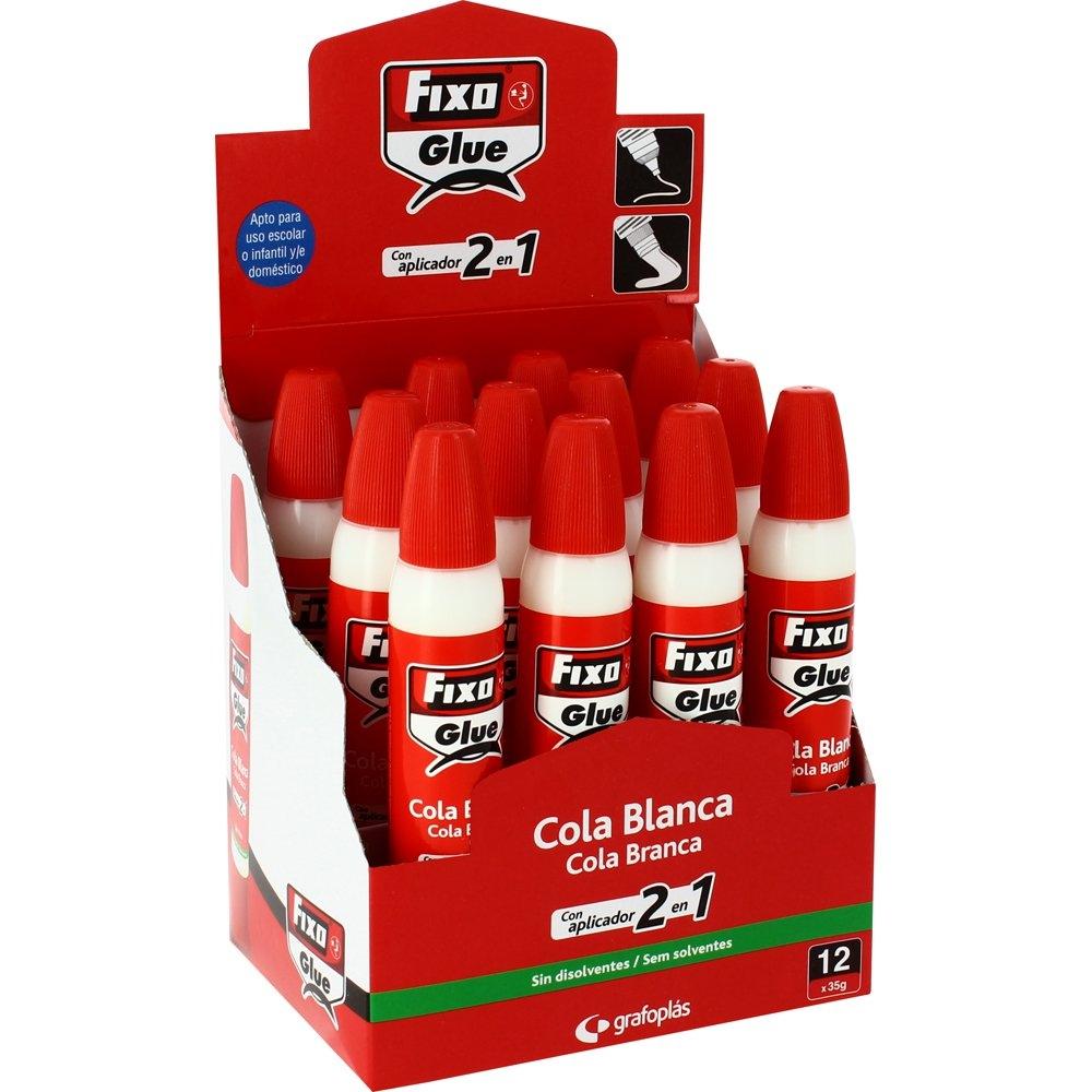 FIXO - COLA BLANCA 35G CON APLICADOR DOBLE -12U- (Ref.19500)