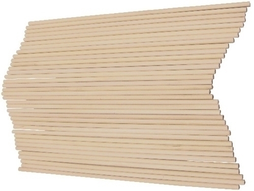 FIXO - PALILLOS REDONDOS MADERA NATURAL 20 cm. PACK de 36 (Ref.68005600)