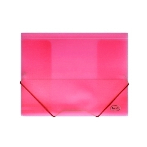 FOROFIS - CARPETA SOLAP. PP A4 TRANS. ROJO (Ref.91162)