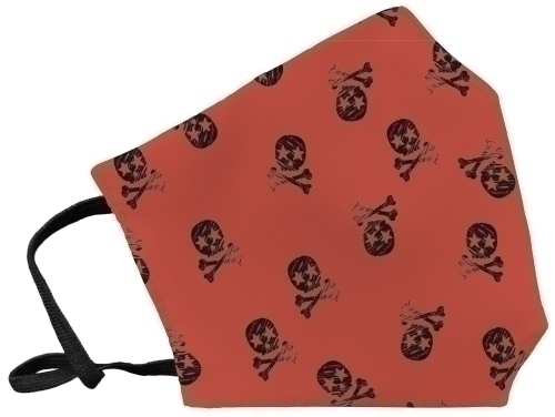 FULI - MASCARILLA DE PROTECCION REUTILIZABLE GRANDE TALLA L SKULL ROJO (Ref.101SKROL)