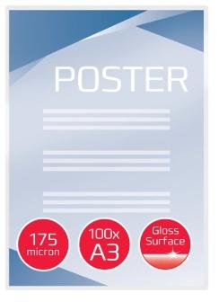 GBC - CARTERAS PLASTIFICACIÓN DOCUMENTOS A3 BRILLO 2X175 MICRAS PAQUETE DE 100U (Ref.3200746)