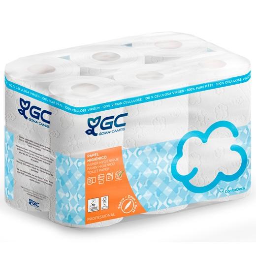 GC - CONFORDECO PAPEL HIGIÉNICO 200/22,4M FSC DOBLE CAPA PACK 12 ROLLOS BLANCO (Ref.H263313)