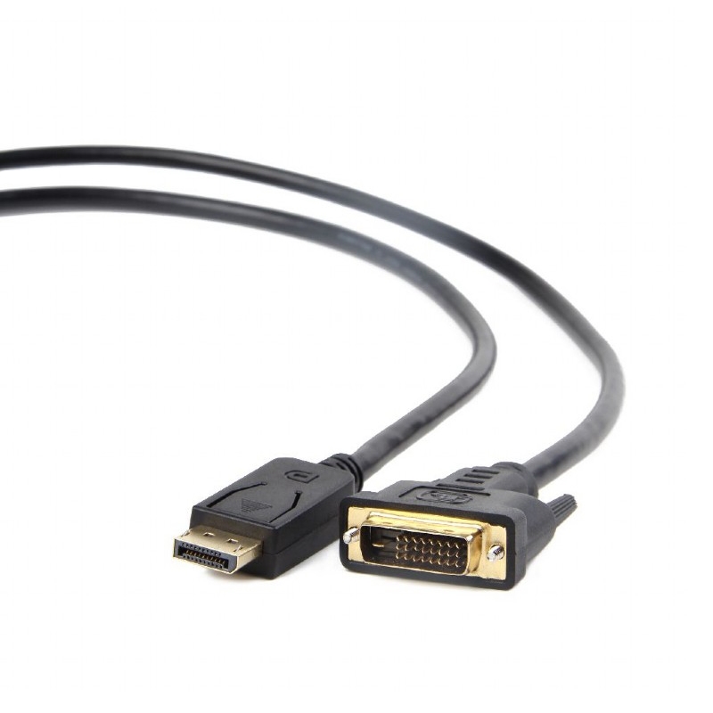 GEMBIRD - Adaptador DisplayPort (M) a DVI (M) 1,8 Mt (Ref.CC-DPM-DVIM-6)