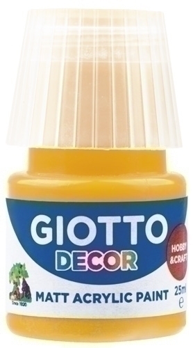 GIOTTO - PINTURA ACRILICA 25 ml (bote) AMARILLO OSCURO (Ref.F538104)