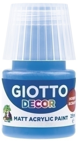 GIOTTO - PINTURA ACRILICA 25 ml (bote) AZUL CYAN (Ref.F538115)