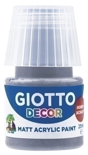 GIOTTO - PINTURA ACRILICA 25 ml (bote) GRIS OSCURO (Ref.F538134)