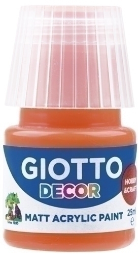 GIOTTO - PINTURA ACRILICA 25 ml (bote) NARANJA (Ref.F538105)