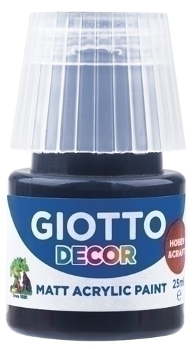 GIOTTO - PINTURA ACRILICA 25 ml (bote) NEGRO (Ref.F538124)