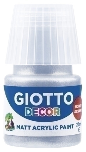 GIOTTO - PINTURA ACRILICA 25 ml (bote) PLATA (Ref.F538150)