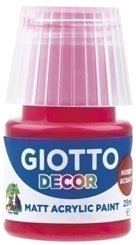 GIOTTO - PINTURA ACRILICA 25 ml (bote) ROJO BERMELLON (Ref.F538107)