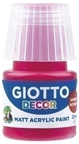 GIOTTO - PINTURA ACRILICA 25 ml (bote) ROJO CARMIN (Ref.F538109)