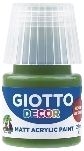 GIOTTO - PINTURA ACRILICA 25 ml (bote) VERDE BOSQUE (Ref.F538113)