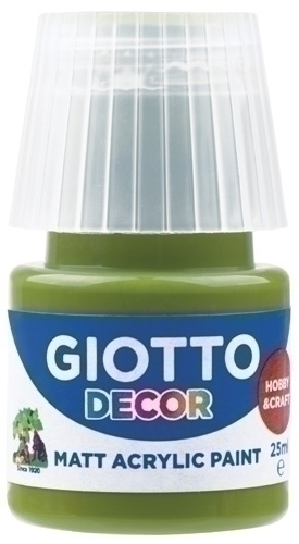 GIOTTO - PINTURA ACRILICA 25 ml (bote) VERDE OLIVA (Ref.F538112)