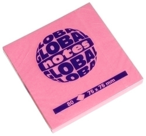 GLOBAL NOTES - TACO NOTAS 80h 75x75 ROSA BRILLANTE (Ref.3654-32)