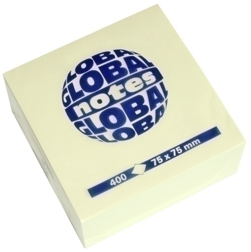 GLOBAL NOTES - TACO NOTAS CUBO 400h 75x75 AMARILLO (Ref.3820-01)