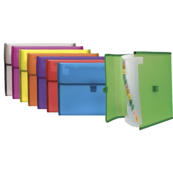 GRAFOPLÁS - CLASIFICADOR FUELLE POLIPROPILENO 13 SEPARADORES FOLIO AZUL (Ref.2961230)