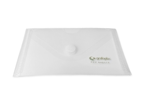 GRAFOPLÁS - DOSSIER SOBRE PP ECOPLAS BROCHE 62x105mm (TARJETA) TRANSPARENTE (Ref.4891200)