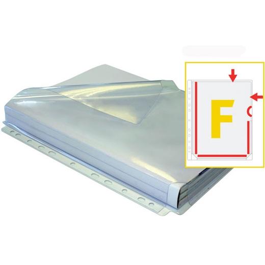 GRAFOPLÁS - FUNDA MULTITALADRO FUELLE 25mm PVC 180µ A4 11 TAL."F" BOLSA de 5 (Ref.5860000)