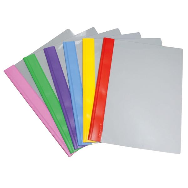 GRAFOPLÁS - DOSSIER HERRAJE FÁSTENER PVC COLORS FOLIO ROSA -12U- (Ref.5032553)
