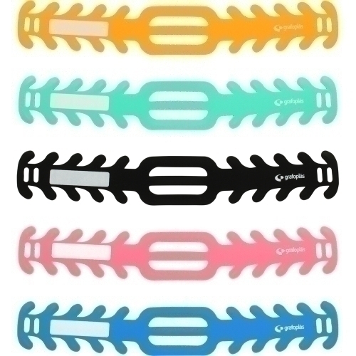 GRAFOPLÁS - SUJETA MASCARILLA SUJETAMASK 218x22 mm. PP SURTIDO PACK de 5 (Ref.85000899)