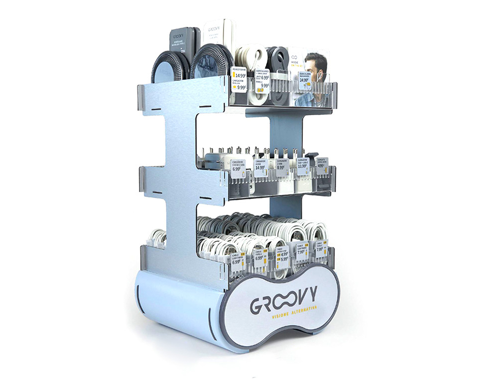 GROOVY - EXPOSITOR SOBREMESA 148 PIEZAS SURTIDAS (Ref.DISP-GR-3P-148)