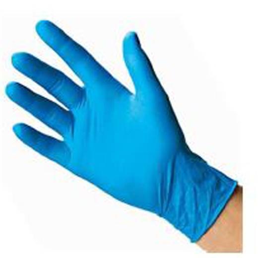GUANTES DE NITRILO AZUL SIN POLVO TALLA XS CAJA -100- (Ref.27076)