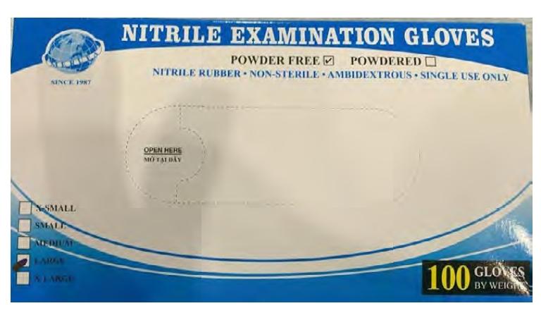 GUANTES DE NITRILO TALLA XL CAJA -100U- (Ref.1111XL)