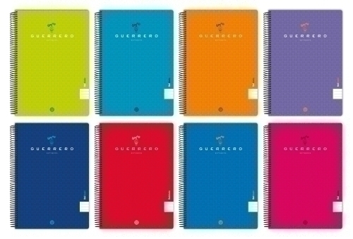 GUERRERO - BLOC UNICLASIC tapa PP 4º 80h HORIZONTAL 90g COL.SUR. (Ref.88452198)